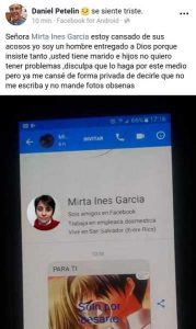 Perfil falso de la mujer